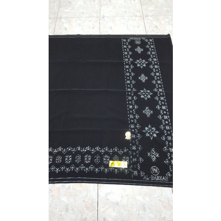 Grosir Sarung Samarinda Hitam  Motif Kembang Rasa BHS / Sarung Goyor / BHS