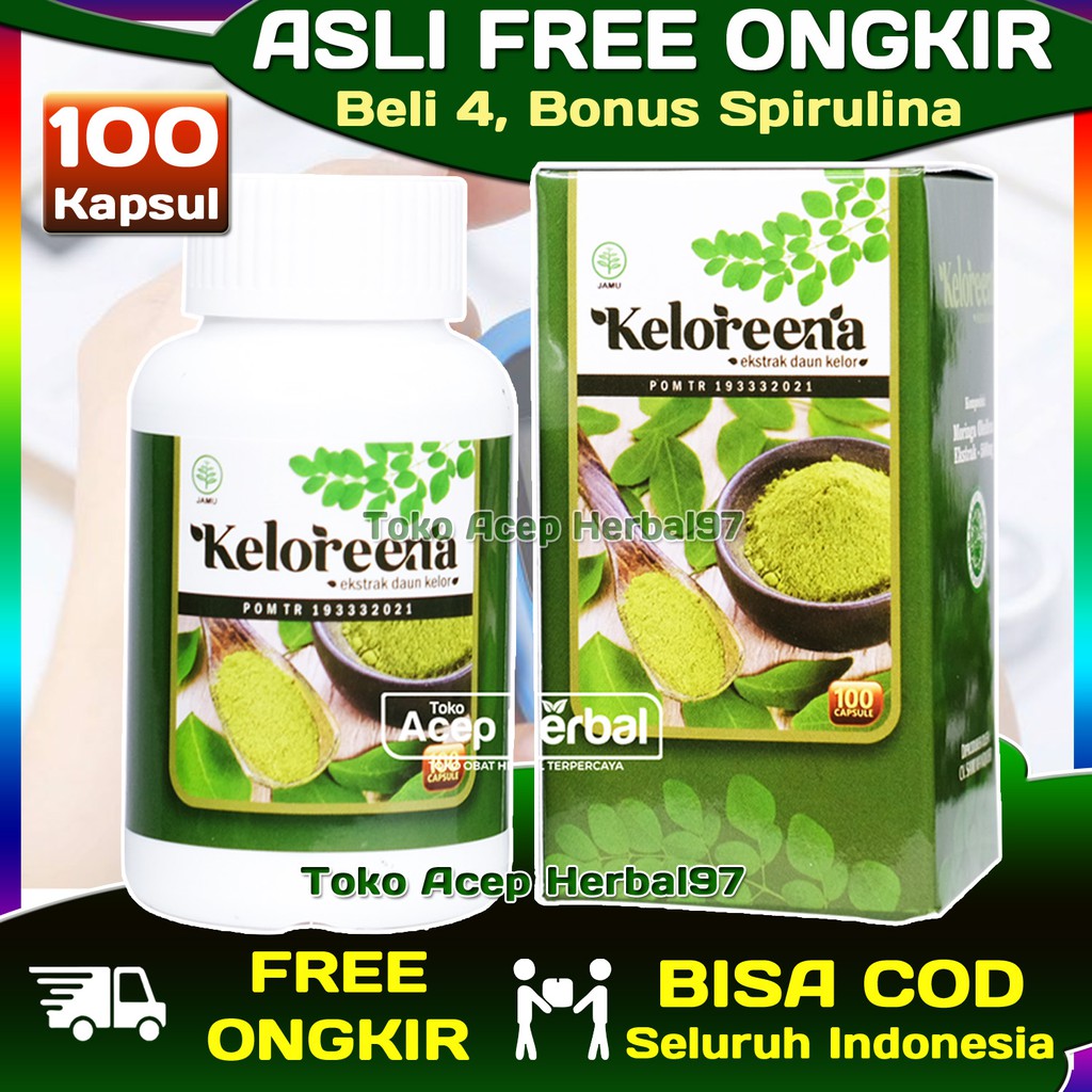 KELOREENA 50 Kapsul & 100 Kapsul ORIGINAL PREMIUM QUALITY - STOK SELALU READY