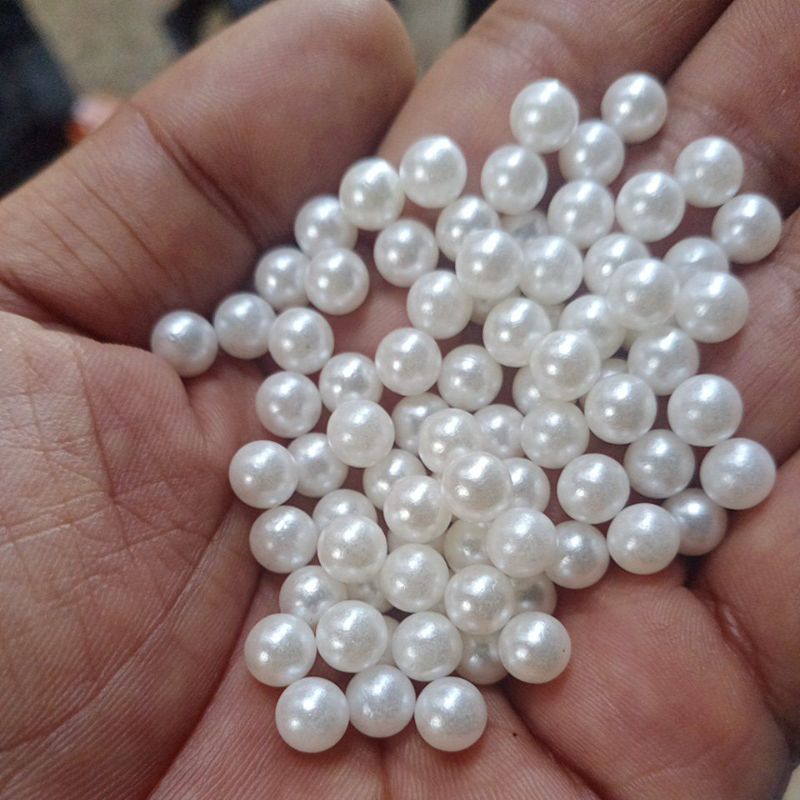 Mutiara tanpa lubang/mutiara tindik 6+8mili 450gram