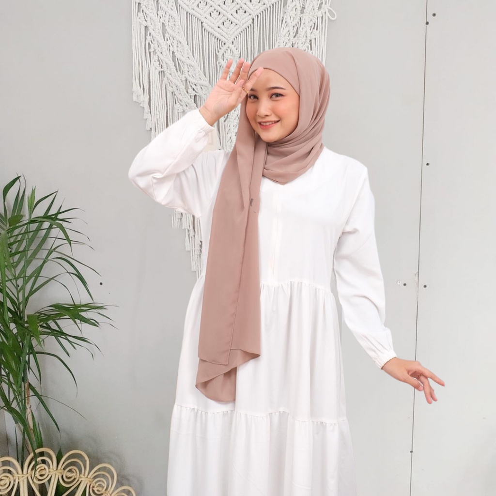 𝗖𝗮𝗿𝗲.𝗶𝗻 Olivia - Pashmina Inner 2in1 Bolak Balik | Ceruti Babydoll 180X75 PREMIUM