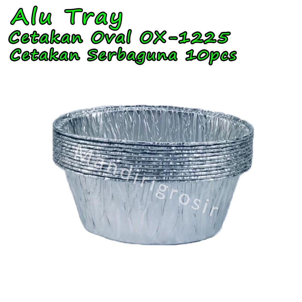 Cetakan Oval *Alu Tray * Cetakan Serbaguna * 10pcs