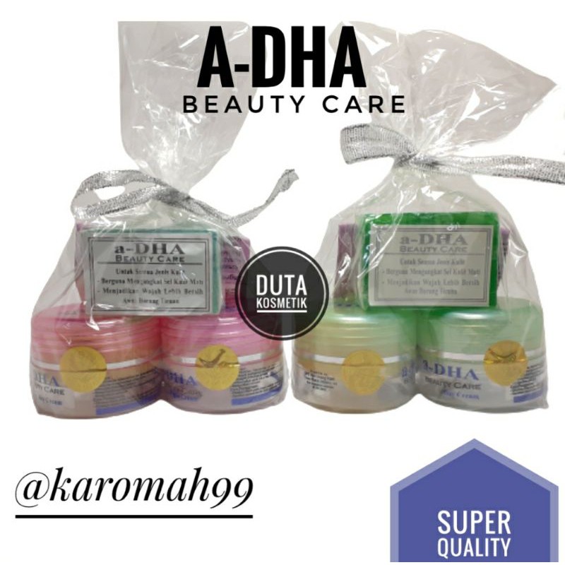 CREAM ADHA HIJAU &amp; PINK PAKET SEGEL HOLO