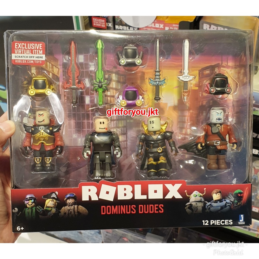Roblox Dominus Dudes Four Figure Pack Action Collection Toy Kid Mainan Koleksi Anak Original Shopee Indonesia - roblox dominus dudes code