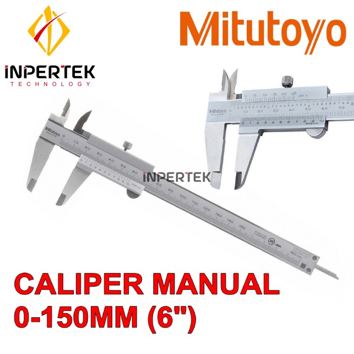 

Vernier Caliper Mitutoyo 150 Mm Sigmat Manual 6" Jangka Sorong 6 Inchi