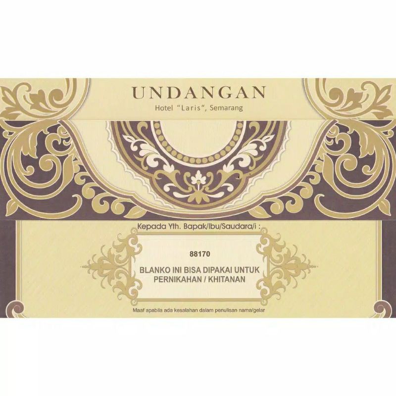 Blangko Undangan Erba 88170