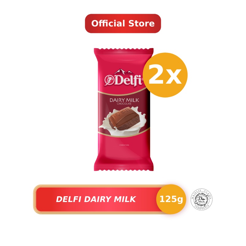 Promo Harga Delfi Chocolate Dairy Milk 125 gr - Shopee