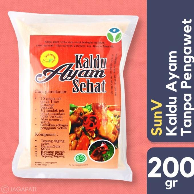 

SunV - Kaldu Sehat Ayam 200gr - Chicken Stock - Penyedap Rasa - Bumbu