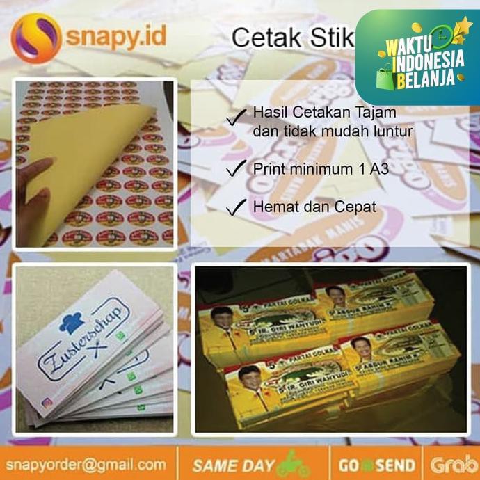 

Cetak sticker/stiker Cromo A3+