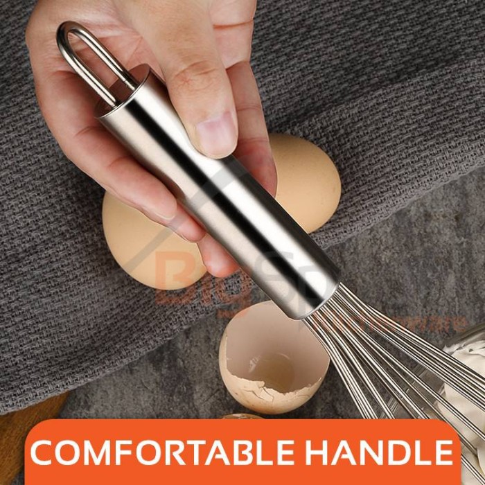 PREMIUM Kocokan Telur Full Stainless 16inch / Egg whisk / kocokan kue