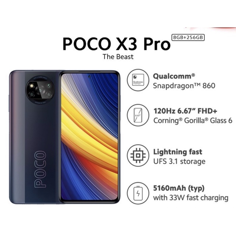 xiaomi poco x3 pro 8/256 garansi resmi tam BNOB