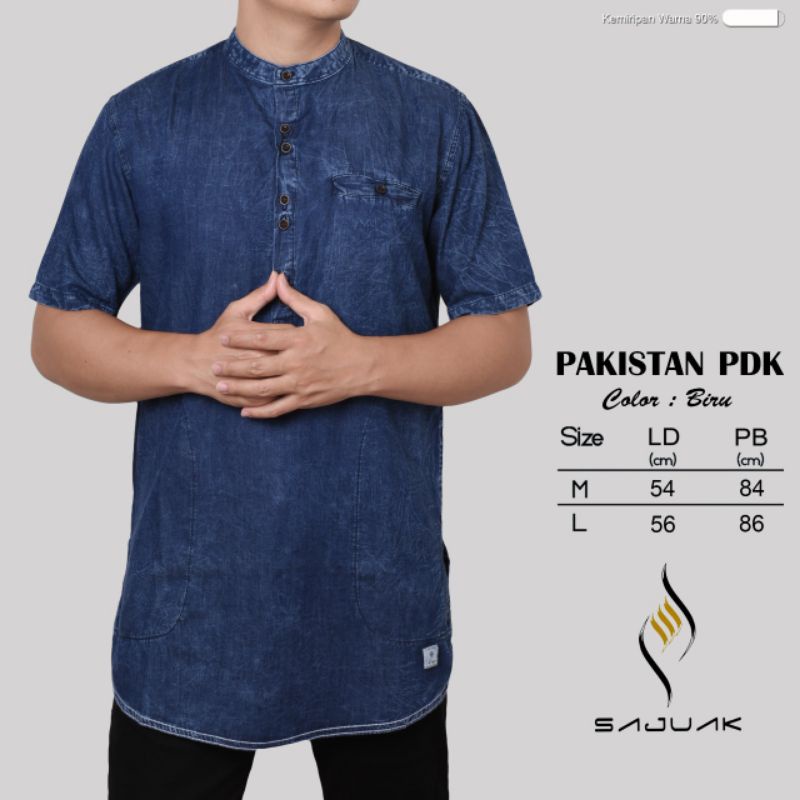 BAJU KURTA KEMEJA KOKO KEMKO PRIA LENGAN PENDEK NEW LIMITED DENIM EDITION ORIGINAL TERBARU AGERA SAJUAK