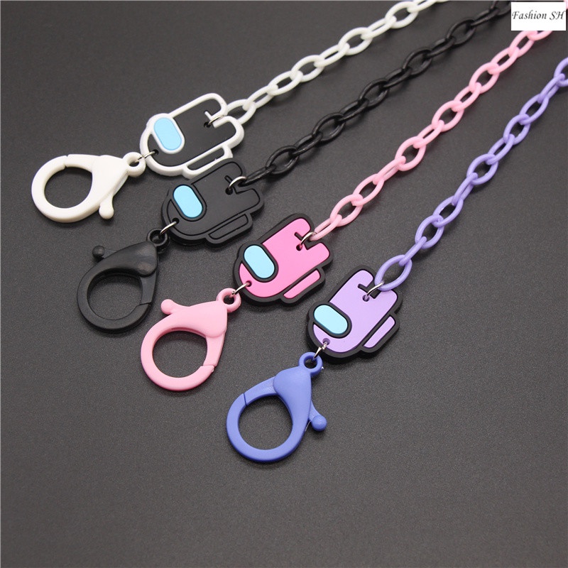 [Amongus ] Acrylic Mask Chain Mask Anti-lost Lanyard necklace M60063