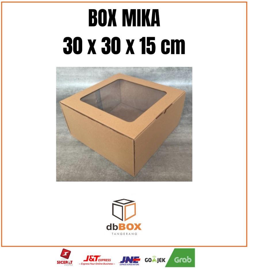 

Y4k4J--BOX MIKA 30x30x15 cm | Box Die Cut & Easy Usage | Box Kue & Nasi Kotak