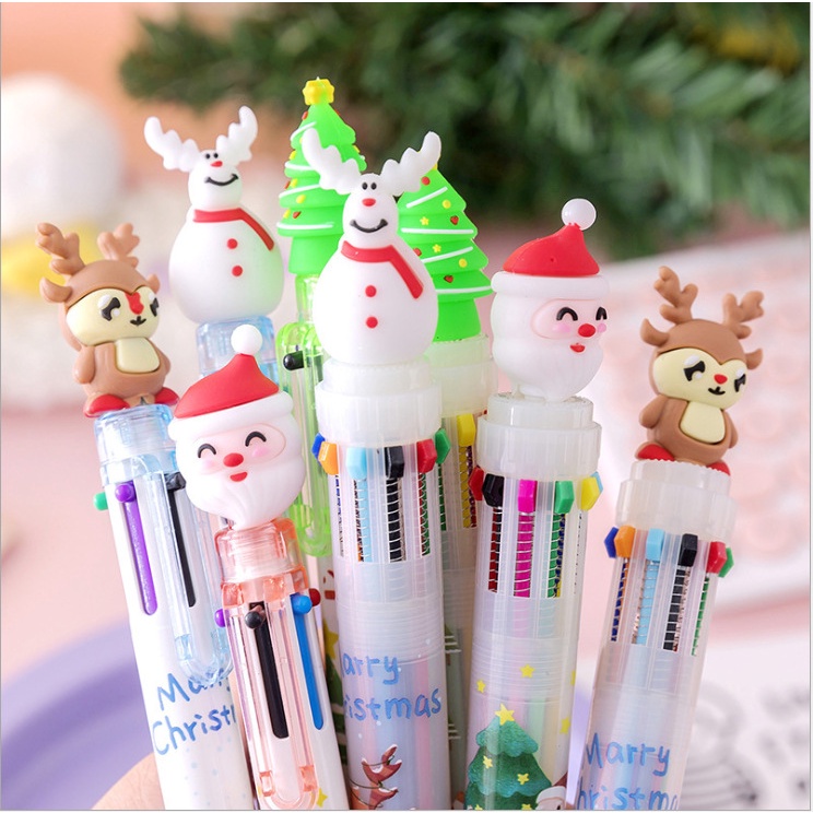 

Pulpen Cetek Versi CHRISTMAS / 6 Warna / Pen Cetek