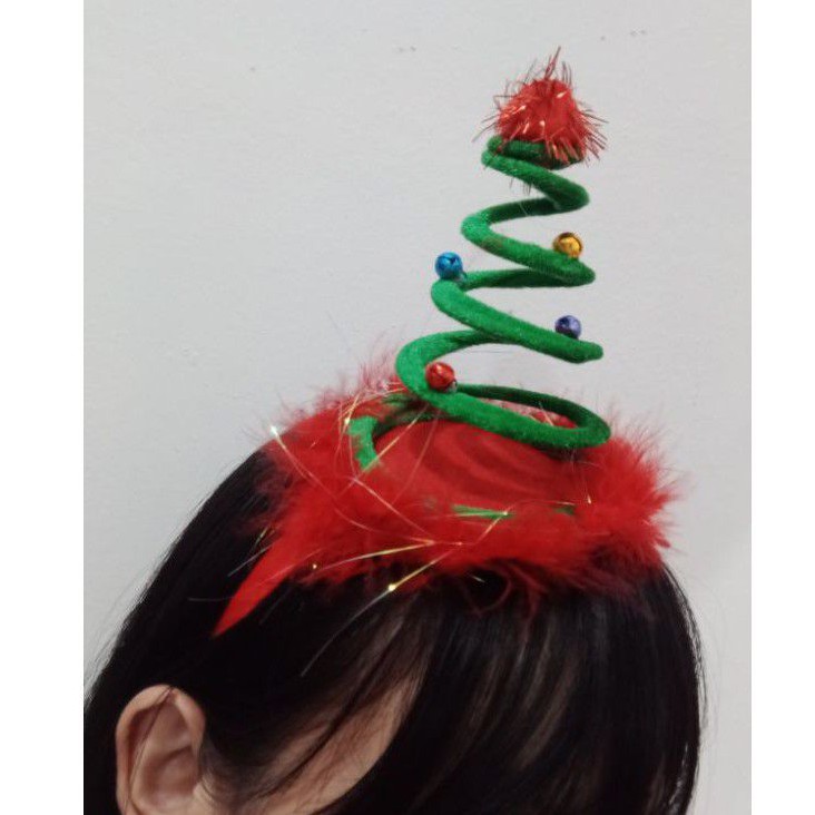 BN-28 Bando Natal Pohon Lingkar | Topi Natal | Aksesoris Christmas