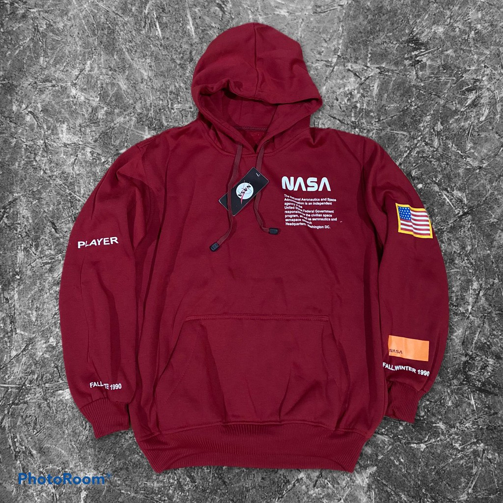 Sweater Hoodie NASA H&amp;M Premium Quality Fleece Tebal COD