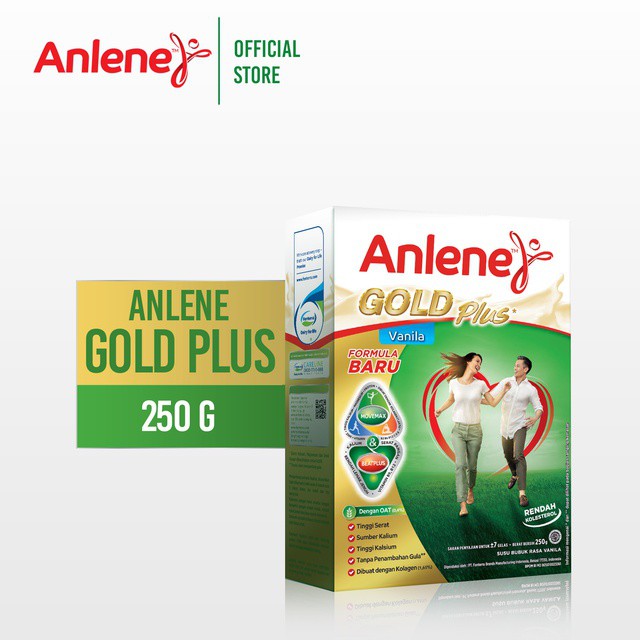 

Anlene Gold Plus Vanilla - Susu Bubuk 250 gr