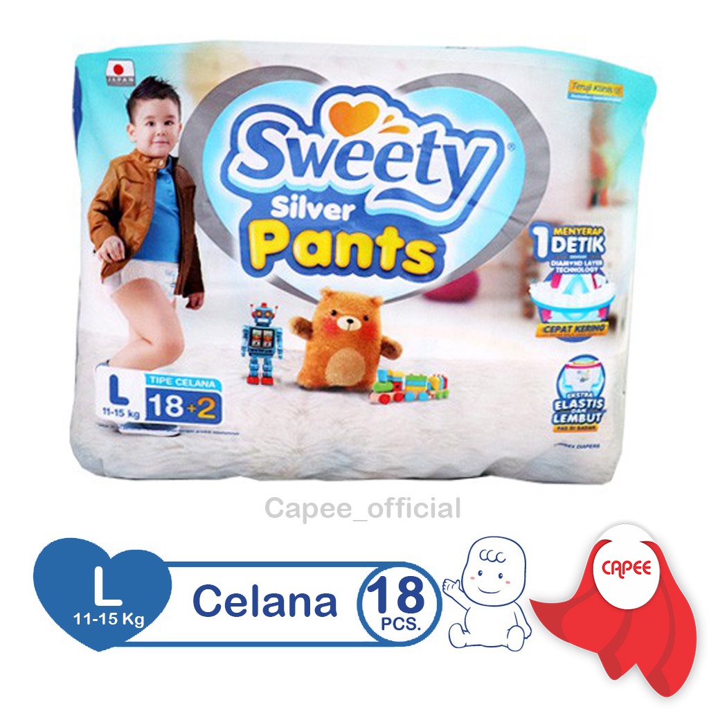 Pampers Sweety Silver Pants L18+2