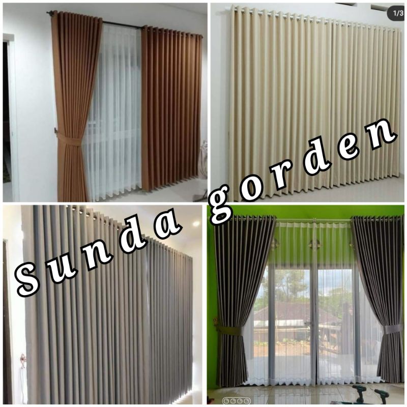 gorden blackout lebar 200 x tinggi 250 tinggi 300( 12 gelombang )