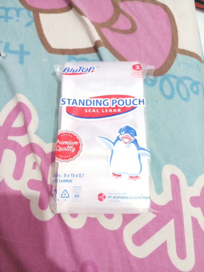 Standing Pouch Ukuran 9x15 Cm Plastik Klip Berdiri Zipper Lock