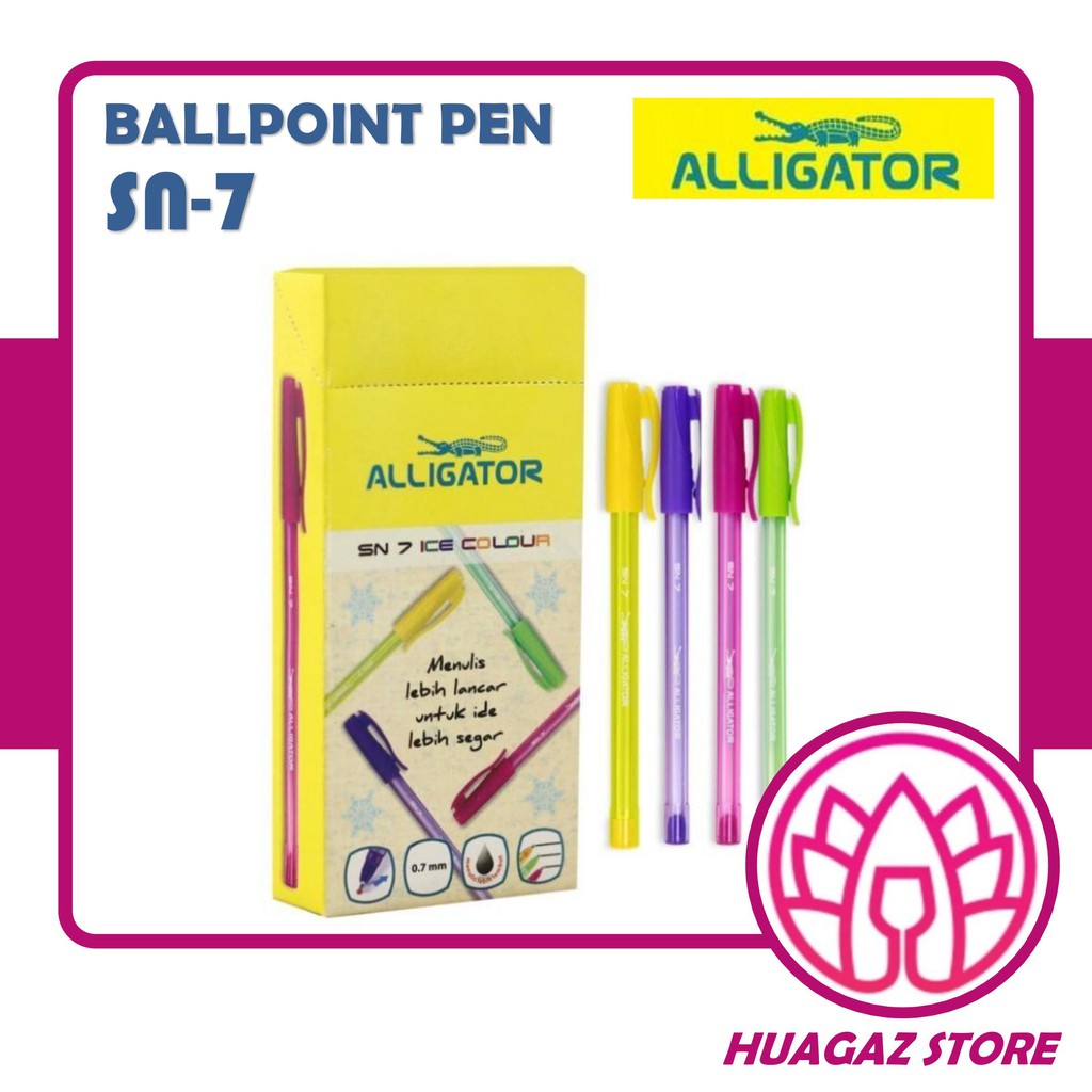 

SN7 Ice Colour Black Ink Alligator