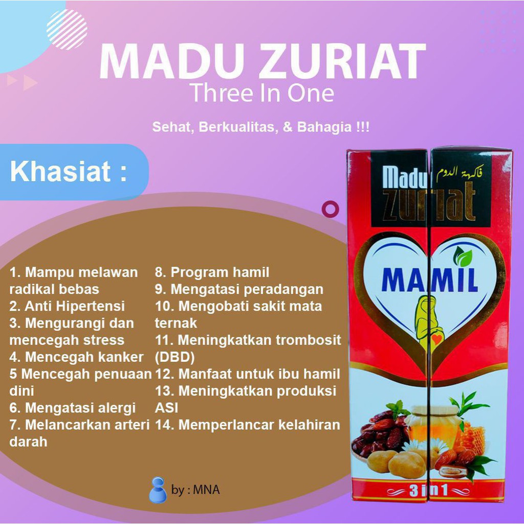 Madu Zuriat Mamil 3 In 1 Sangat Bermanfaat Untuk Ibu Hamil