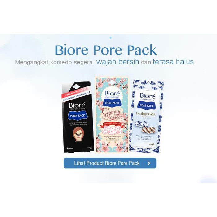 ★ BB ★ Biore Pore Pack Pengangkat / Pembersih Komedo (isi 4lembar)