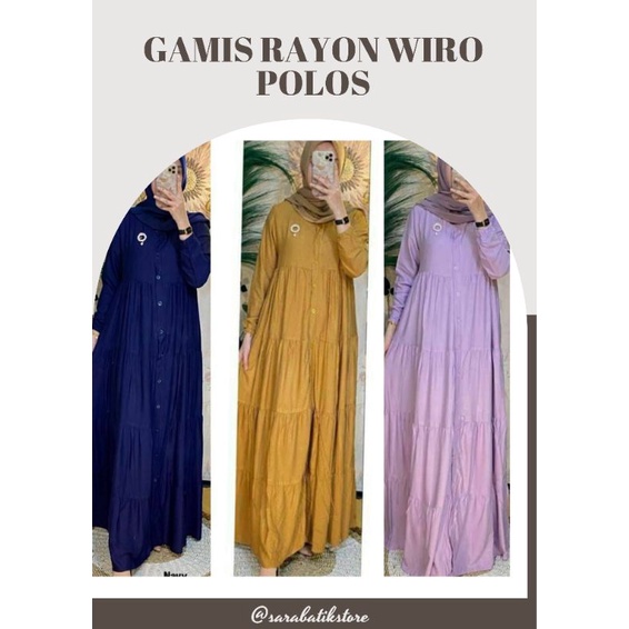 gamis rayon tebal polos dress rayon pabrik polos gamis susun polos gamis polos