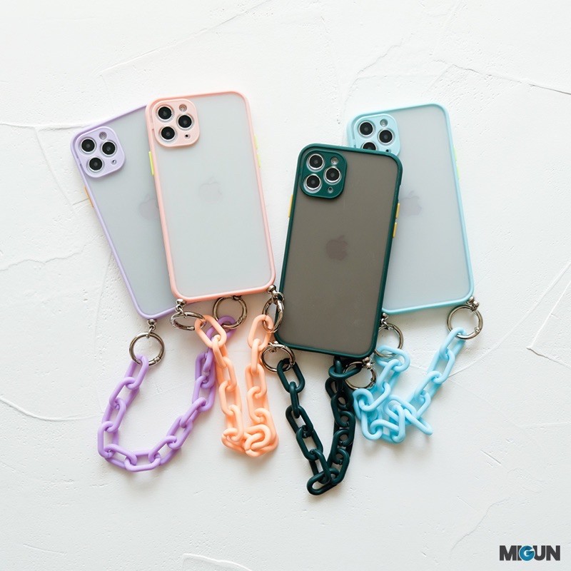 HOT! CHAIN CASE(1) - Softcase Full Cover - For All Iphone 6 7 8 6+ 7+ 8+ X XR XSMAX 11 12 PRO PROMAX