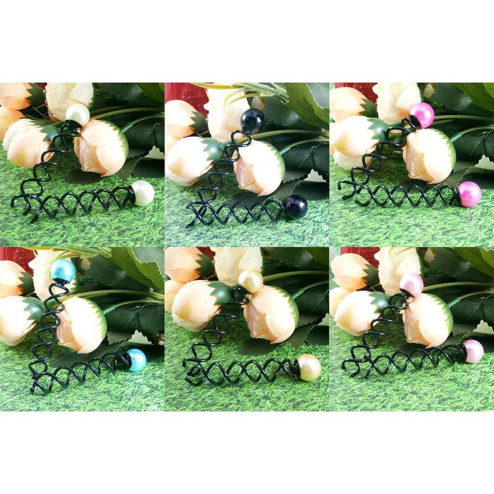 CLEARANCE SALE - Pearl Spiral Hair Pin Warna Hair Accesories Cepol Ala Kpop Korea