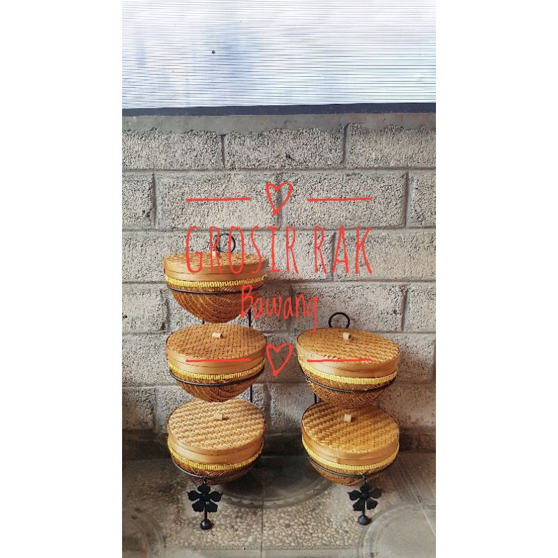 Rak Bawang/rak Dapur/rak Bumbu/rak Buah Diameter 25cm