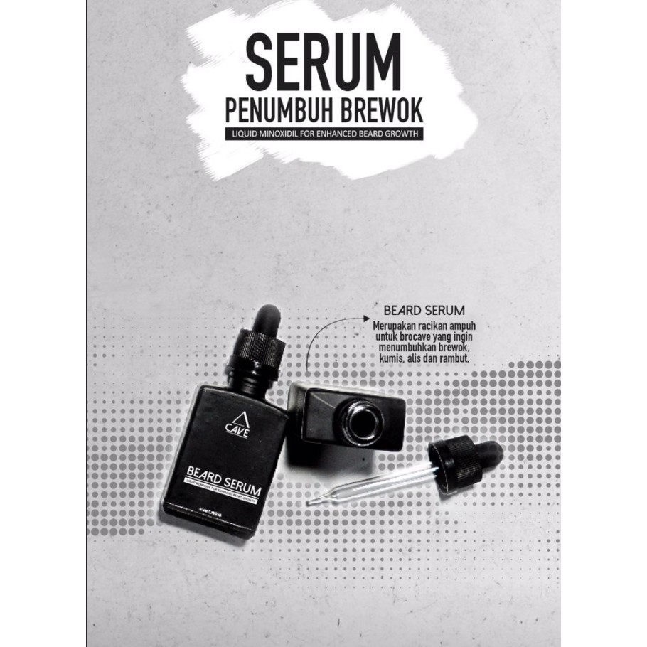 Beard Serum Cave Original Serum Penumbuh Jambang Rambut Kumis Alis Aman Herbal Beard OIL ASLI Bukan Minoxidil