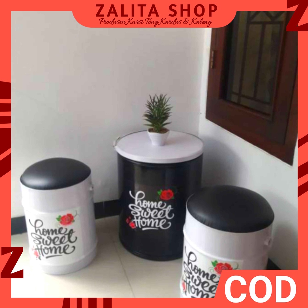 Kursi teras unik/Set kursi teras/kursi unik/kursi tong/kursi drum/kursi kaleng