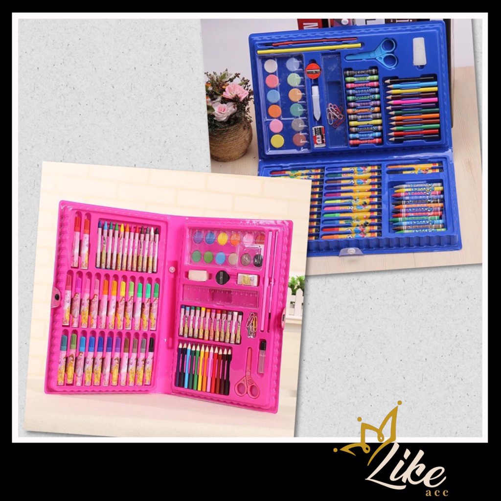 

♛ Colouring Set 86 in1 Pensil Warna Crayon Stationary #SF-013