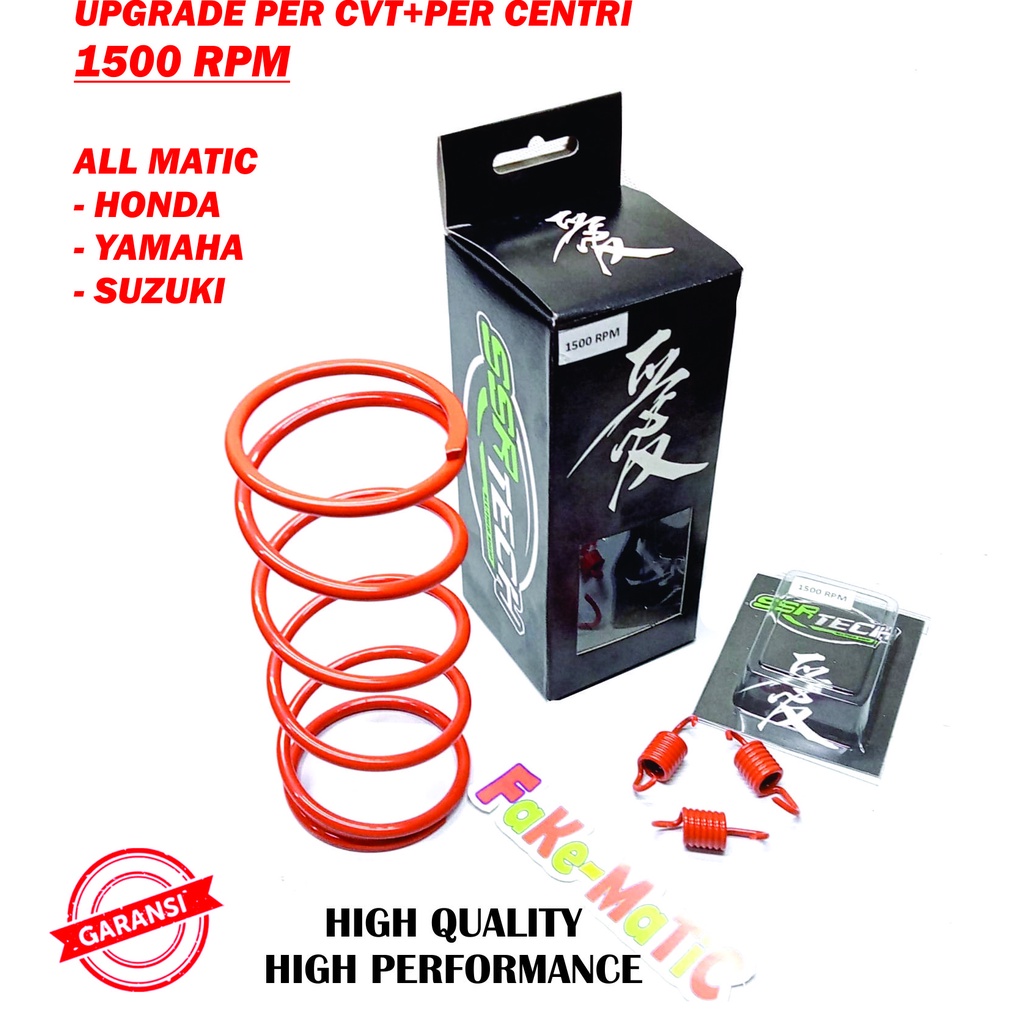 UPGRADE PER CVT PLUS PER CENTRI 1500 RPM ALL MATIC BEAT VARIO PCX MIO AEROX N-MAX NMAX XRIDE X-RIDE XEON FINO LEXI