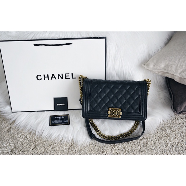 Chanel Boy Classic Medium Caviar Bag
