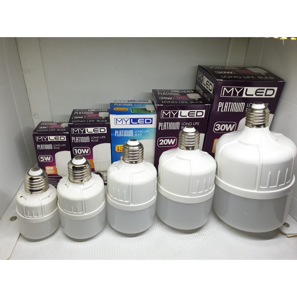MYLED / GOZILA Led 5w 10w 15w 20w 30w / 5Watt 10Watt 15Watt 20Watt 30Watt Lampu Bohlam Capsule day light putih