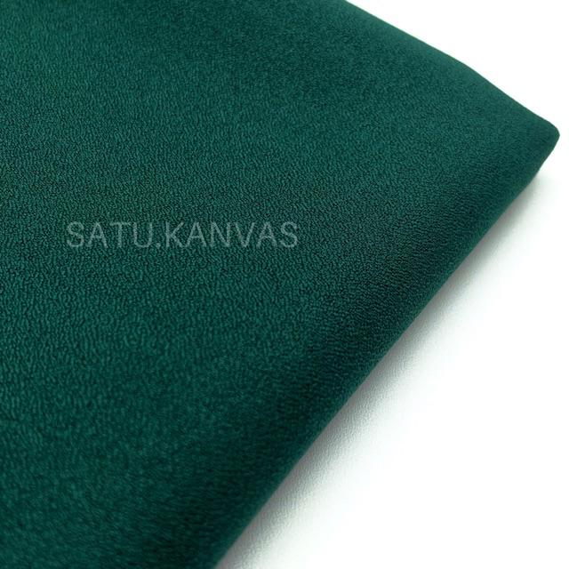 Kain MOSSCREPE / MOSCHINO murah ( 20 warna ) SERI 1-Hijau botol