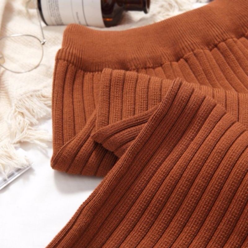 Rok Rajut Premium, Rok Span Knit Tebal Premium, Rok Span Panjang, Knit Skirt