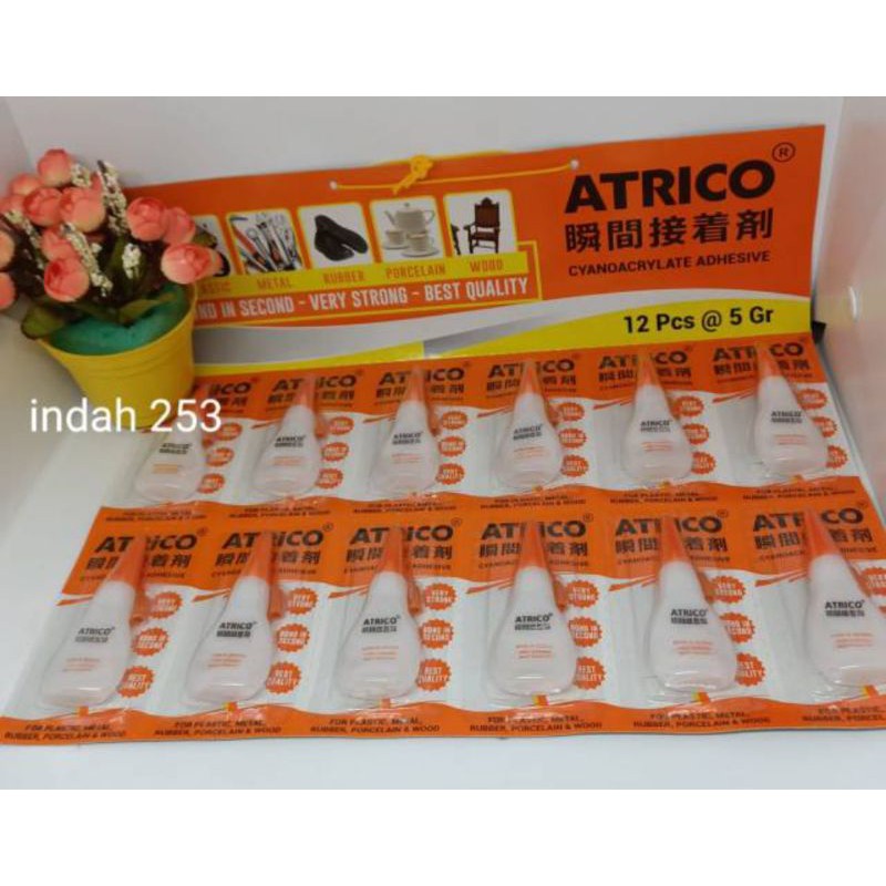 

Lem Super Glue Botol Lem Serbaguna Isi 12 Pcs