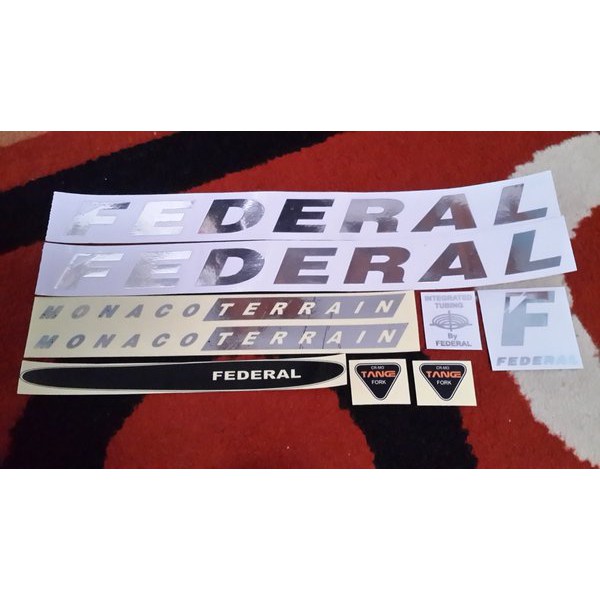 BEST SELLER Sticker Sepeda Federal Monaco Terrain Silver Jual