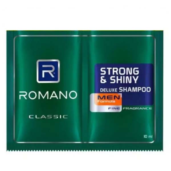 6 pcs ROMANO SACHET SHAMPOO COWOK 10ml x 6