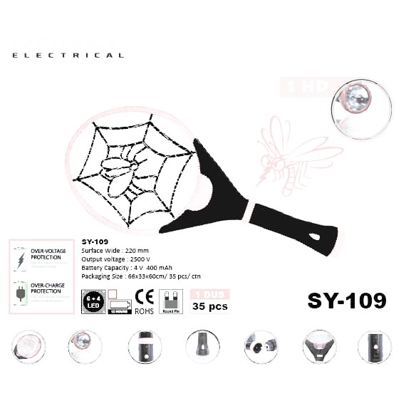 Promo Raket Nyamuk Sanly 109 Limited