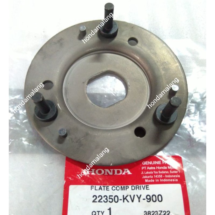 Plate Comp Drive Plat Kampas Ganda Beat Karbu Beat FI Scoopy FI K16 Vario110 FI Ori Honda 22350KVY90
