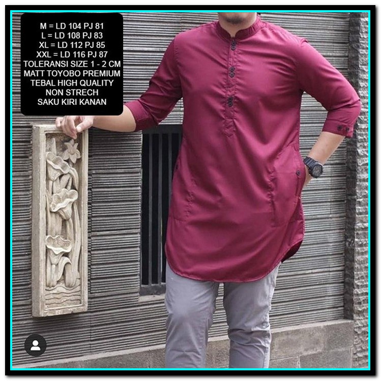 Baju Koko Kurta Dewasa Lengan Pendek Baju Koko Pakistan Premium Koko Kurta Ff Alkhalis P4K4 Koko Jum