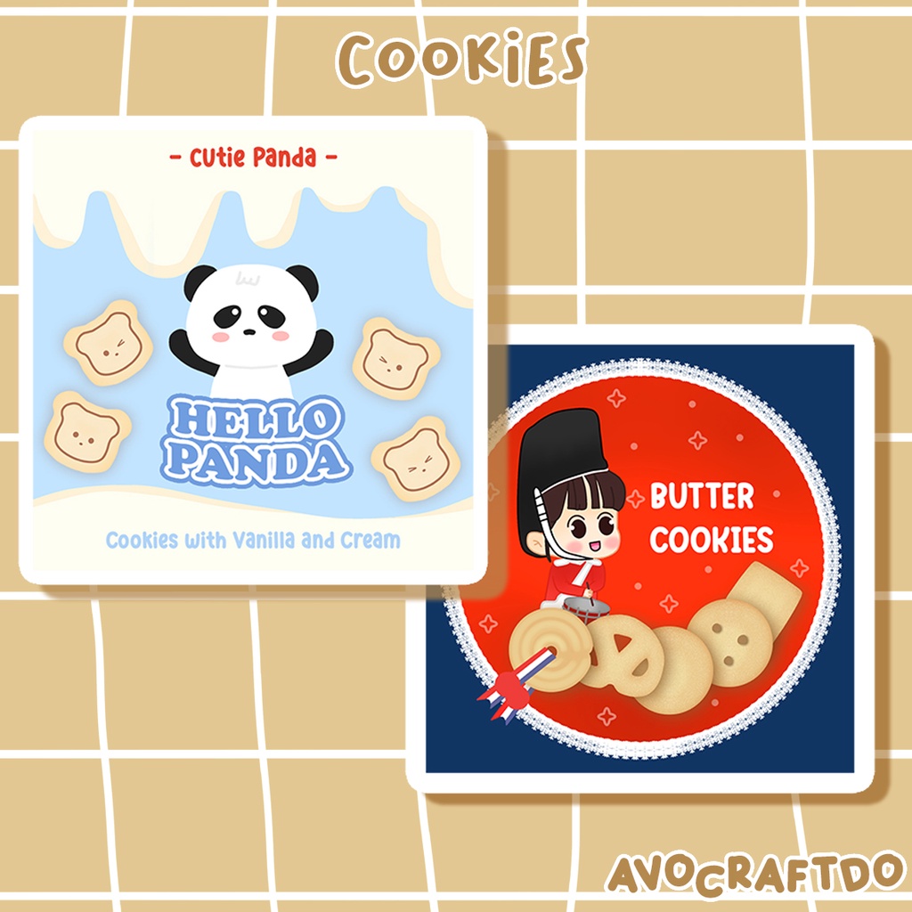 [ AVOCRAFTDO ] Sticker Cookies die cut