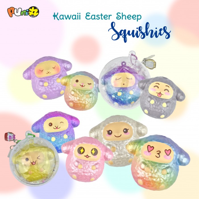PUNIMARU EASTER LAMB ORIGINAL SQUISHY / galaxy puni ori rare ibloom