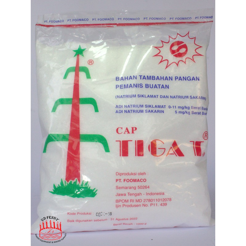 ISI 20PCS sodium cyclamate TIGA TEBU pemanis buatan natrium siklamat 3 TEBU 3T