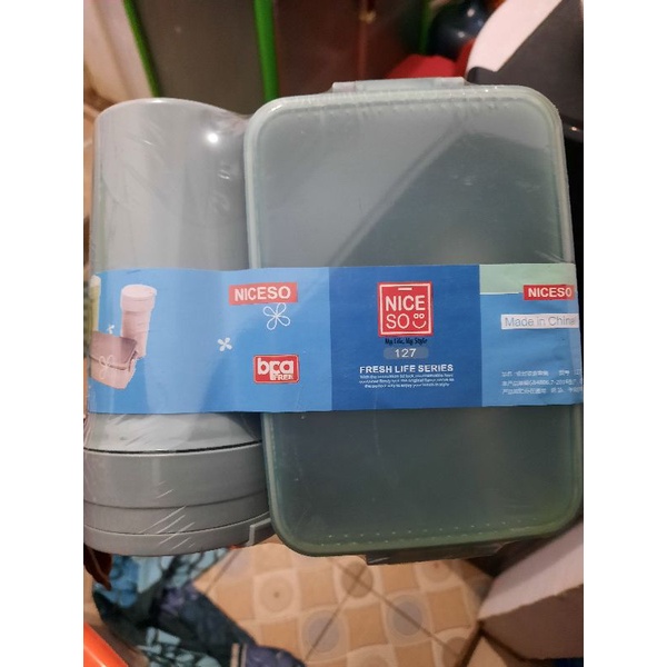 tupperware preloved lunchbox NICESO tempat makan murah (bukan Tupperware)