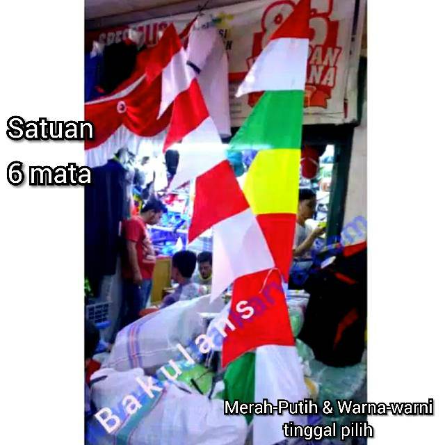 6 mata 2,5 meter Bendera umbul umbul - bendera merah-putih - bendera agustusan - bendera Indonesia
